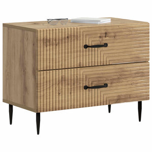 vidaXL Table de chevet Chêne Artisan 62 x 34,5 x 47,5 cm Bois d'ingénierie