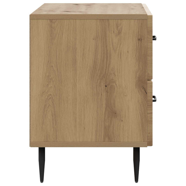 vidaXL Table de chevet Chêne Artisan 62 x 34,5 x 47,5 cm Bois d'ingénierie