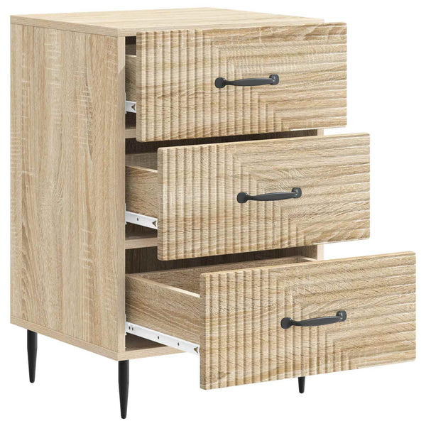vidaXL Table de chevet chêne sonoma 43 x 41 x 66,5 cm bois d'ingénierie