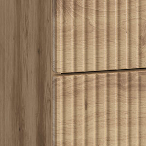 vidaXL Table de chevet Chêne Artisan 43 x 41 x 66,5 cm Bois d'ingénierie