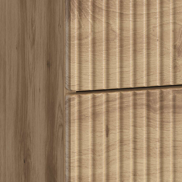 vidaXL Table de chevet Chêne Artisan 43 x 41 x 66,5 cm Bois d'ingénierie