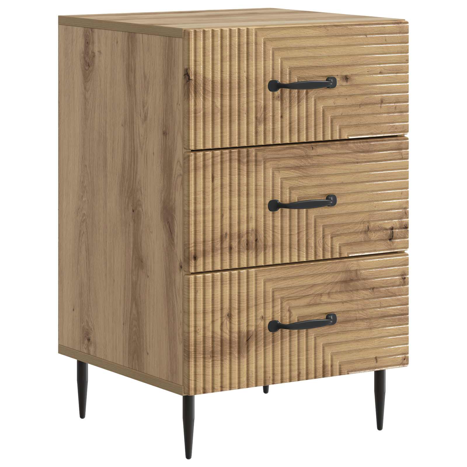 vidaXL Table de chevet Chêne Artisan 43 x 41 x 66,5 cm Bois d'ingénierie