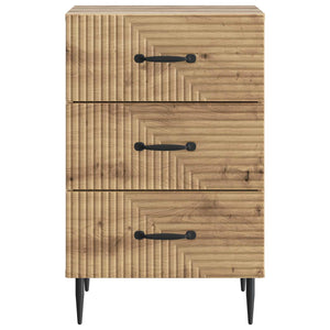 vidaXL Table de chevet Chêne Artisan 43 x 41 x 66,5 cm Bois d'ingénierie
