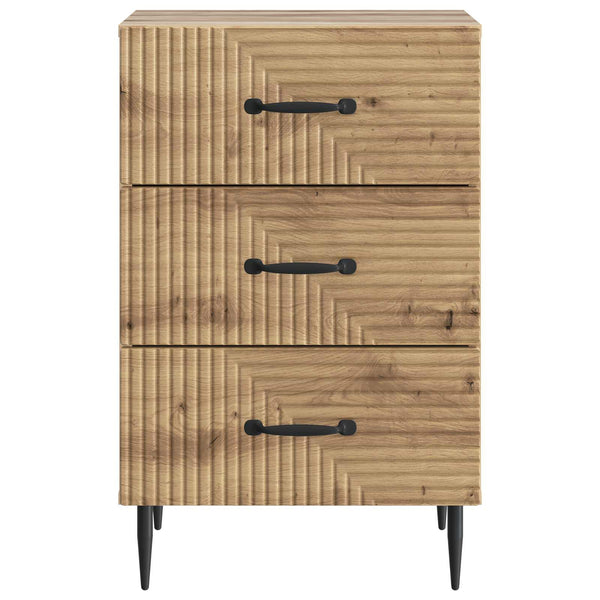 vidaXL Table de chevet Chêne Artisan 43 x 41 x 66,5 cm Bois d'ingénierie