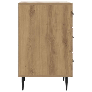 vidaXL Table de chevet Chêne Artisan 43 x 41 x 66,5 cm Bois d'ingénierie