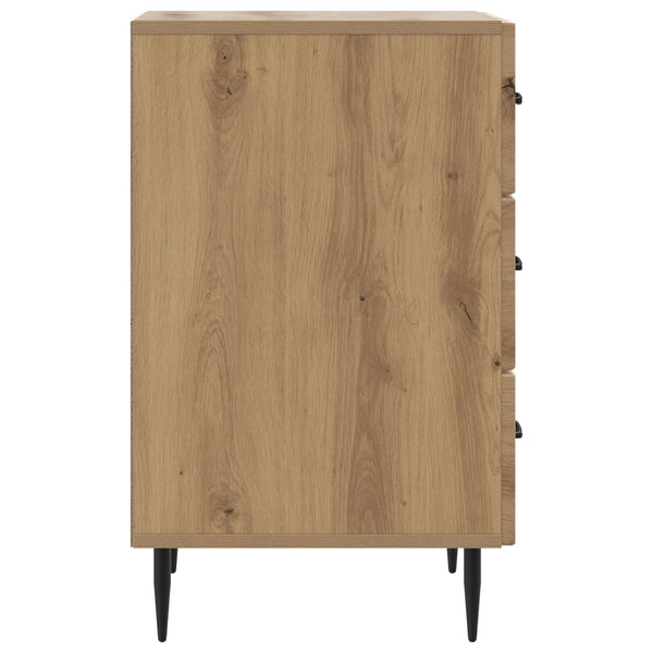 vidaXL Table de chevet Chêne Artisan 43 x 41 x 66,5 cm Bois d'ingénierie