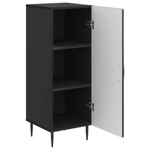 vidaXL Buffet Noir 33 x 34,5 x 89,5 cm Bois d'ingénierie