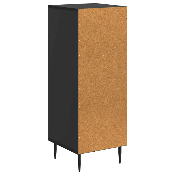 vidaXL Buffet Noir 33 x 34,5 x 89,5 cm Bois d'ingénierie