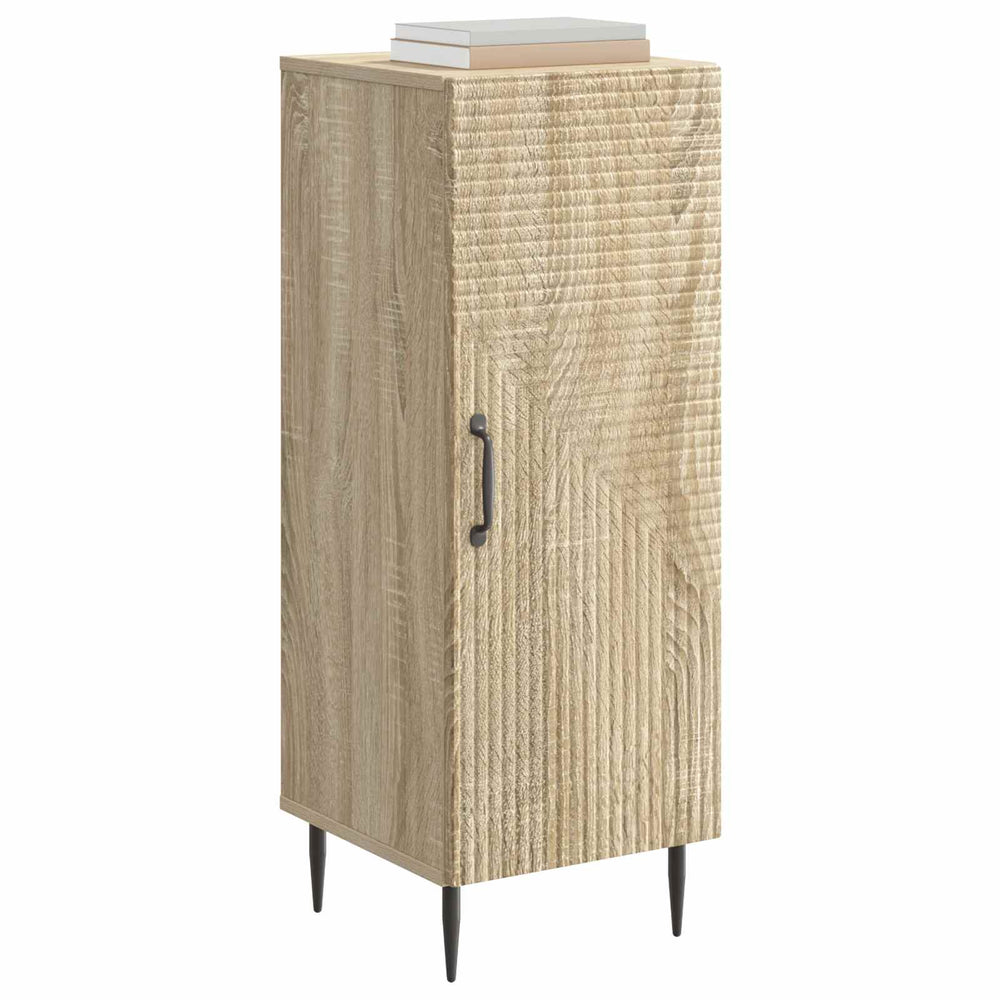 vidaXL Sideboard Sonoma Oak 33 x 34.5 x 89.5 cm Engineered Wood