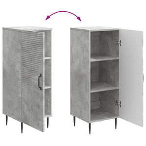 Sideboard Betongrau 89,5cm Holzwerkstoff