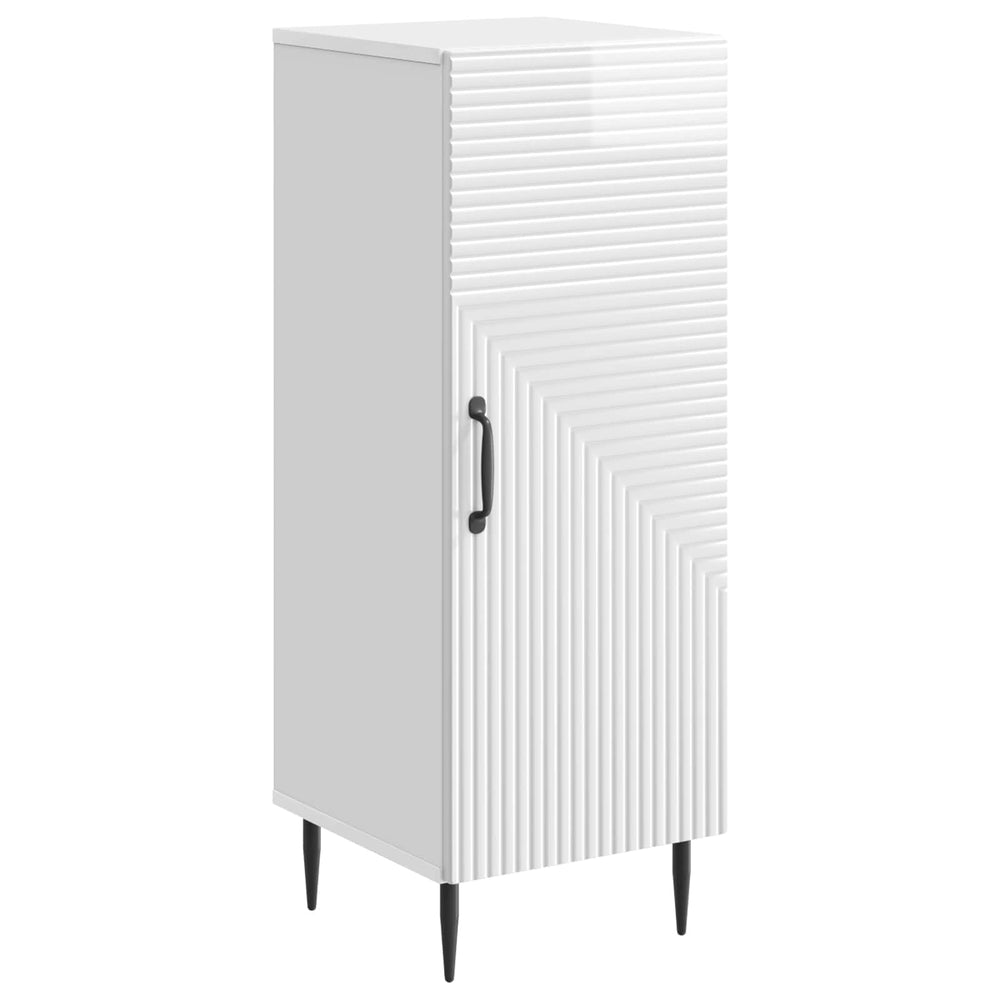 Sideboard Hochglanz Weiß 89,5cm