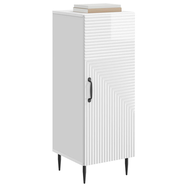 Sideboard Hochglanz Weiß 89,5cm