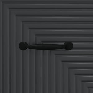 Schwarzer Schubladenschrank Holzwerkstoff