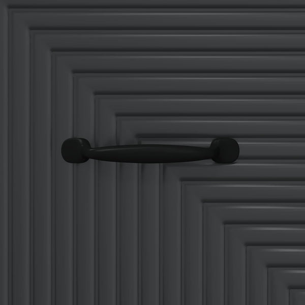 Schwarzer Schubladenschrank Holzwerkstoff