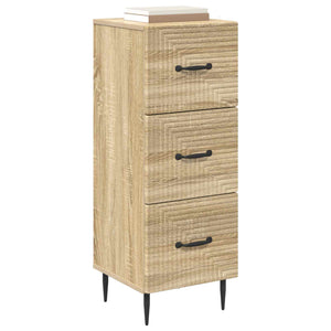 vidaXL Commode de rangement chêne Sonoma 33 x 34,5 x 89,5 cm
