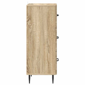 vidaXL Commode de rangement chêne Sonoma 33 x 34,5 x 89,5 cm