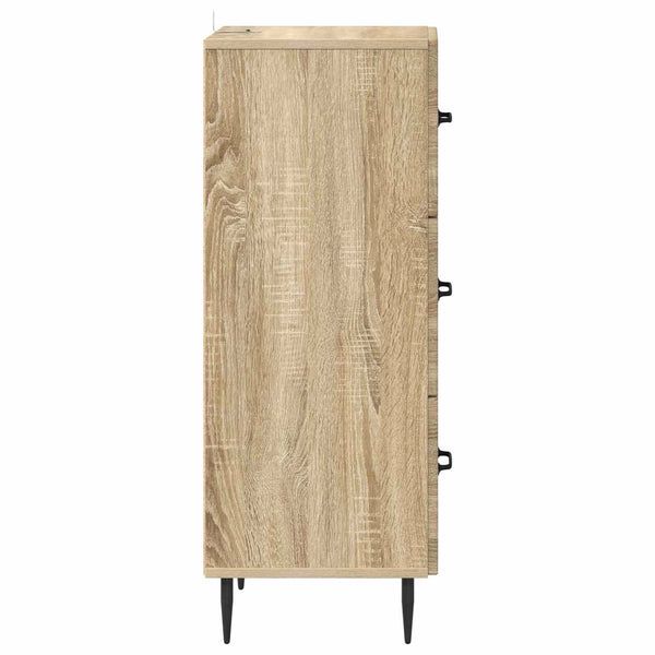 vidaXL Commode de rangement chêne Sonoma 33 x 34,5 x 89,5 cm