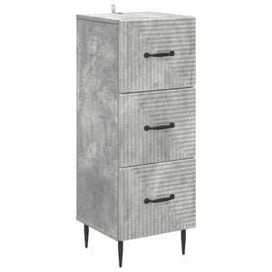 Schubladenschrank Betongrau, 89,5 cm hoch