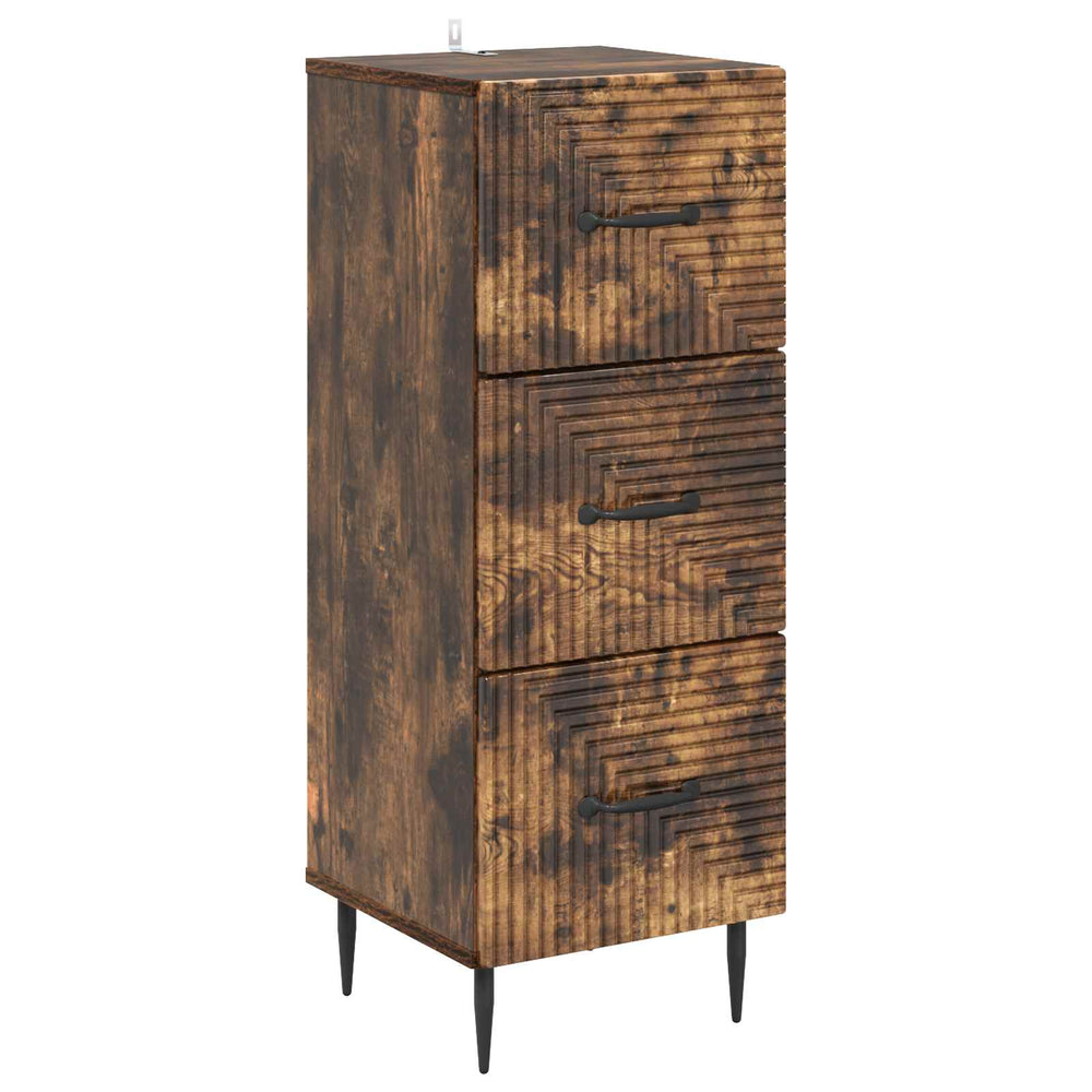Schubladenschrank Geräucherte Eiche 89,5cm