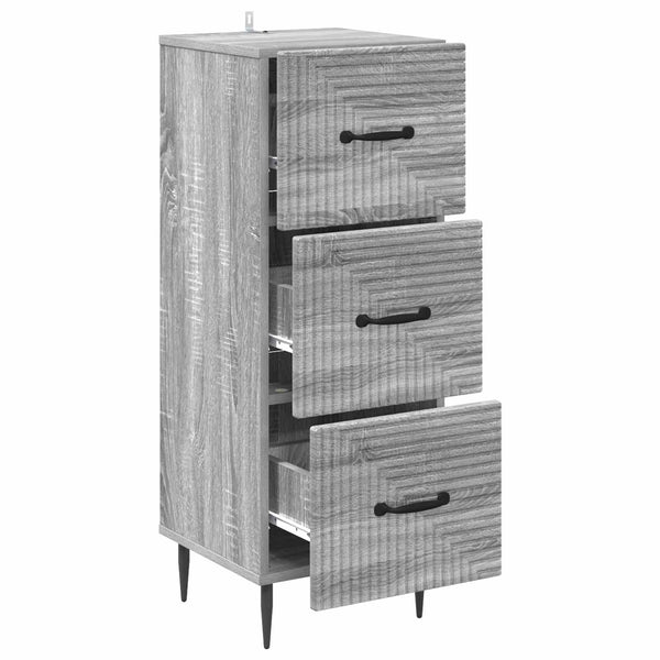 Schubladenschrank Grau Sonoma 89,5cm