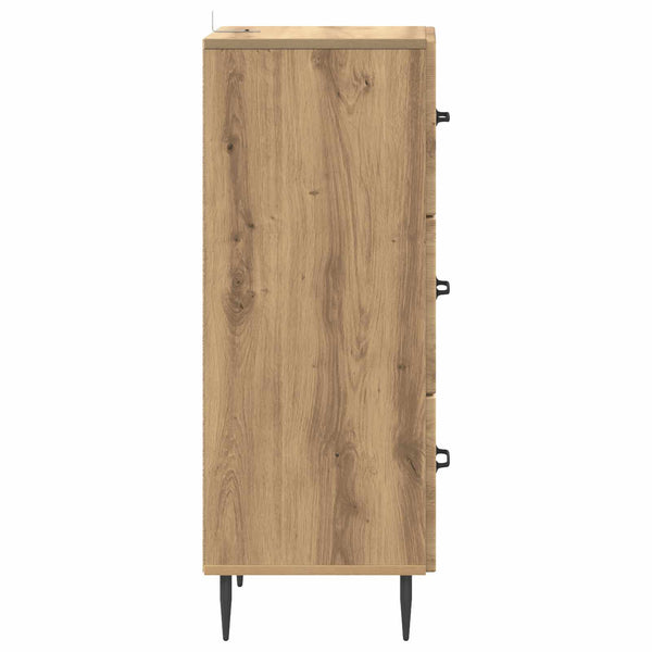 vidaXL Commode Chêne Artisan 33 x 34,5 x 89,5 cm