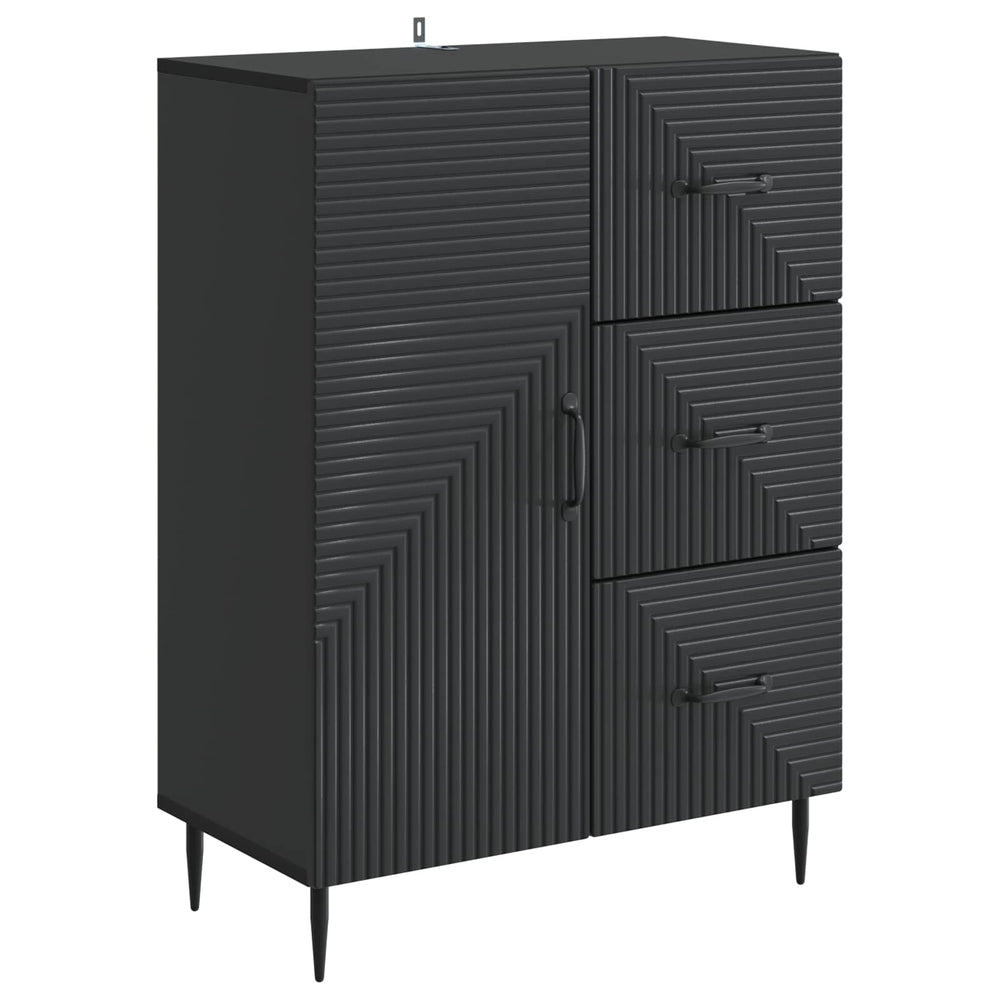 Schwarzes Sideboard 66x34,5x89,5cm