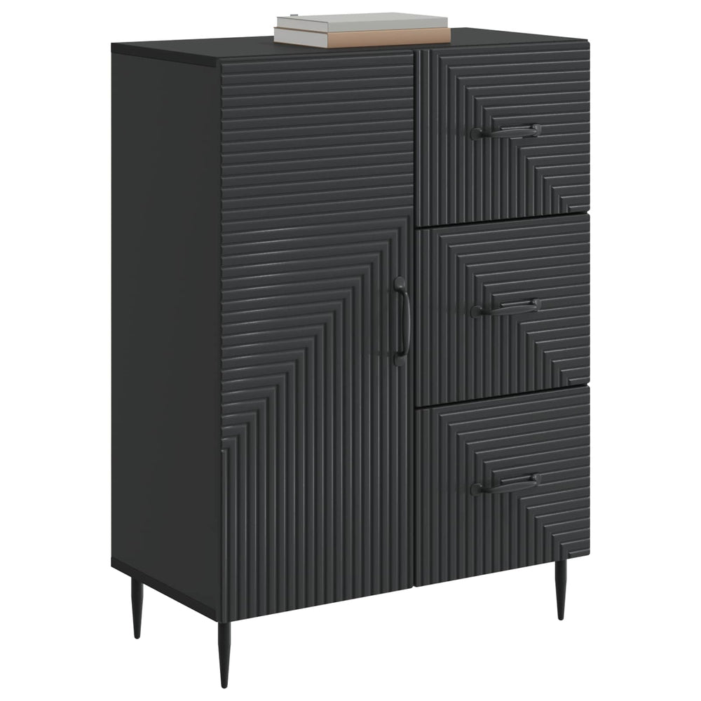 Schwarzes Sideboard 66x34,5x89,5cm