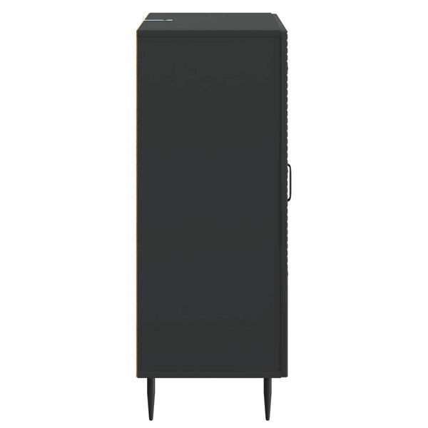 vidaXL Buffet noir 66 x 34,5 x 89,5 cm Bois d'ingénierie