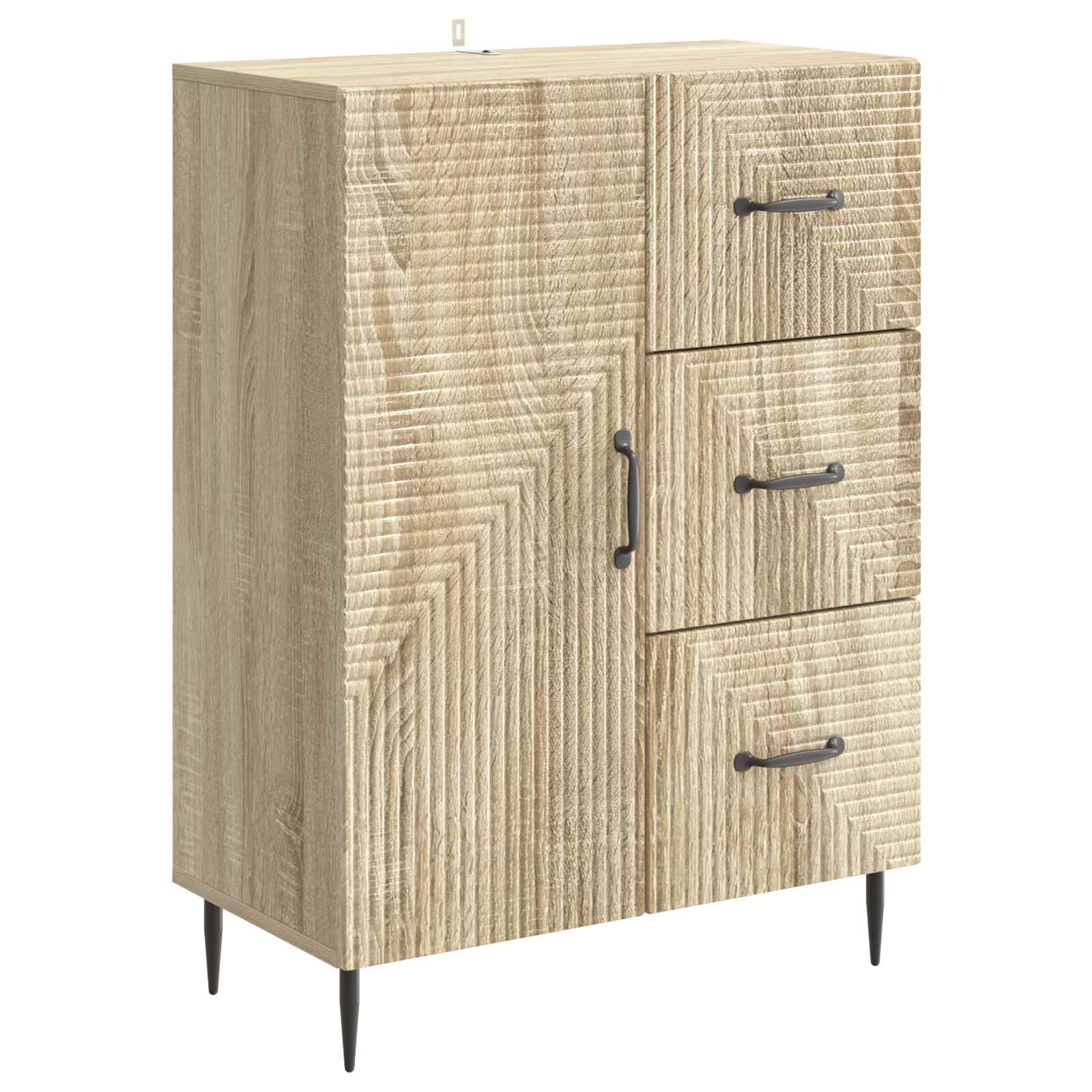 vidaXL Buffet chêne Sonoma 66 x 34,5 x 89,5 cm Bois d'ingénierie