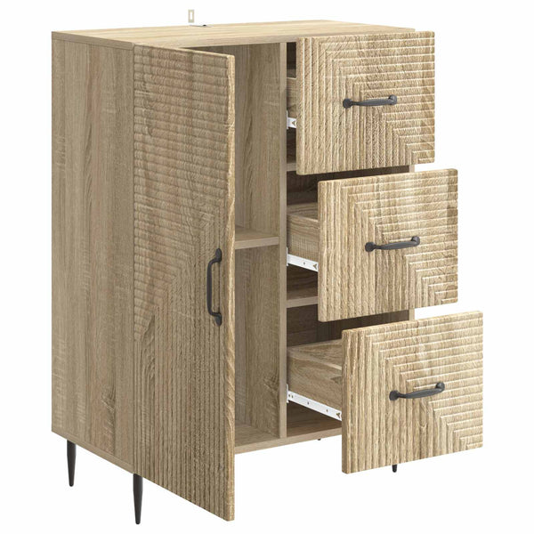 vidaXL Buffet chêne Sonoma 66 x 34,5 x 89,5 cm Bois d'ingénierie