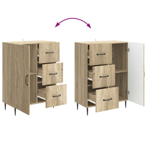 vidaXL Buffet chêne Sonoma 66 x 34,5 x 89,5 cm Bois d'ingénierie