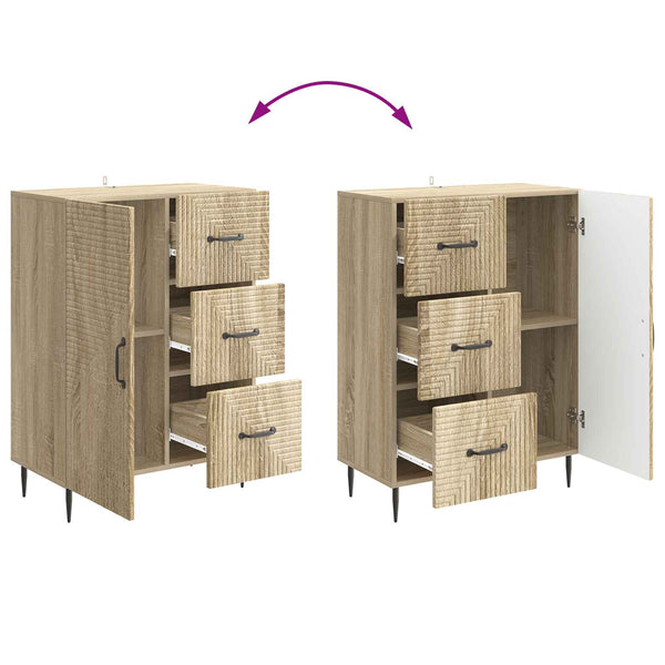 vidaXL Buffet chêne Sonoma 66 x 34,5 x 89,5 cm Bois d'ingénierie