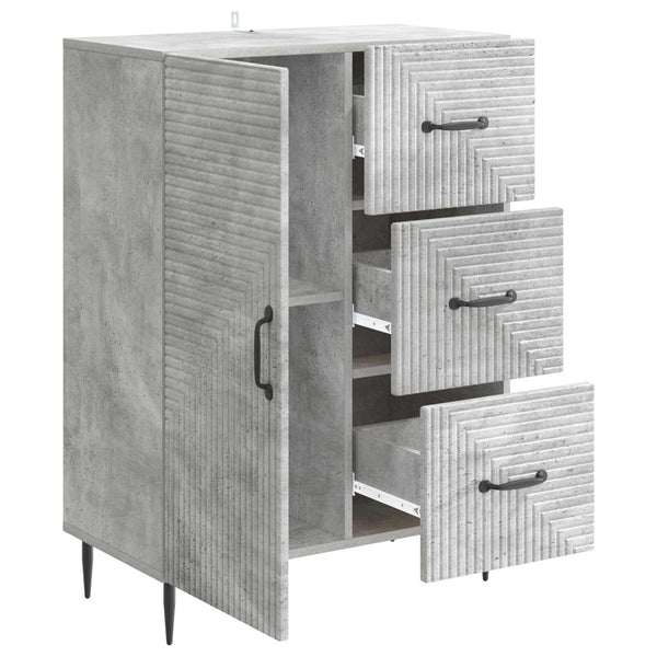 Betongraues Sideboard, 66 cm