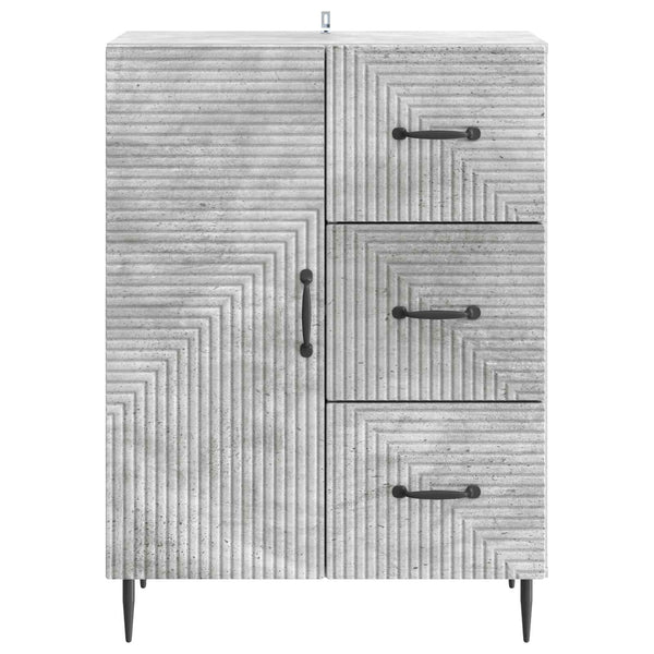 Betongraues Sideboard, 66 cm