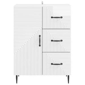 Sideboard Hochglanz Weiß 66 cm