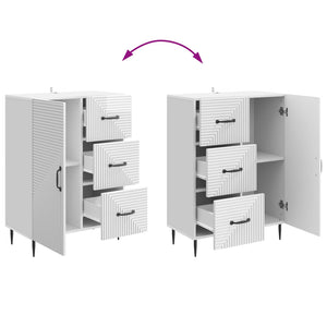 Sideboard Hochglanz Weiß 66 cm