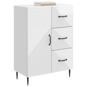 Sideboard Hochglanz Weiß 66 cm