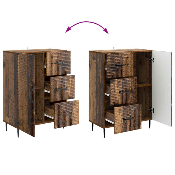 vidaXL Buffet Bois de récupération 66 x 34,5 x 89,5 cm Bois d'ingénierie