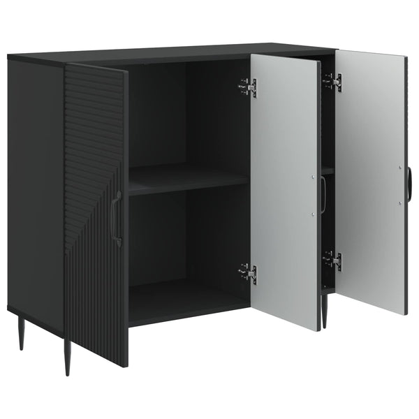Schwarzes Sideboard 89 cm