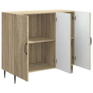 vidaXL Buffet chêne Sonoma 89 x 34,5 x 80 cm bois d'ingénierie