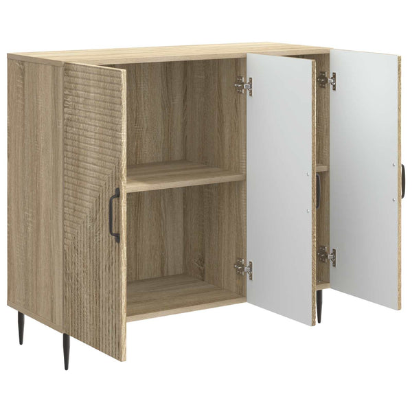 vidaXL Buffet chêne Sonoma 89 x 34,5 x 80 cm bois d'ingénierie