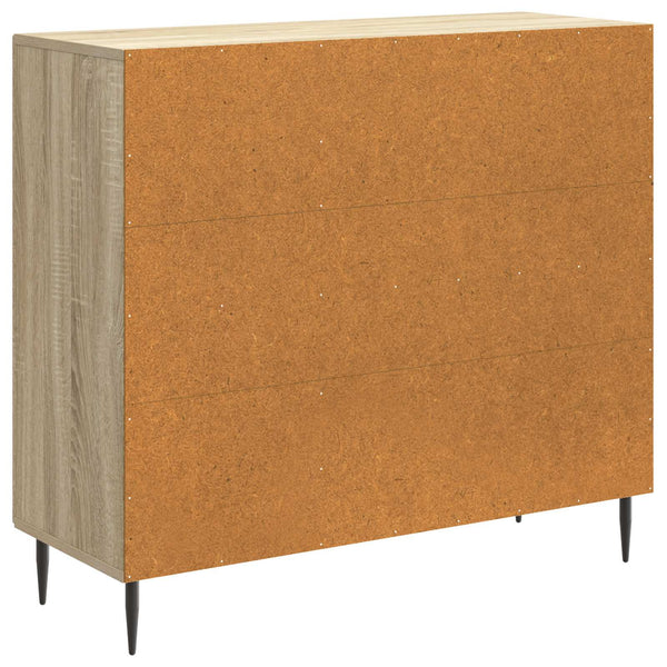 vidaXL Buffet chêne Sonoma 89 x 34,5 x 80 cm bois d'ingénierie