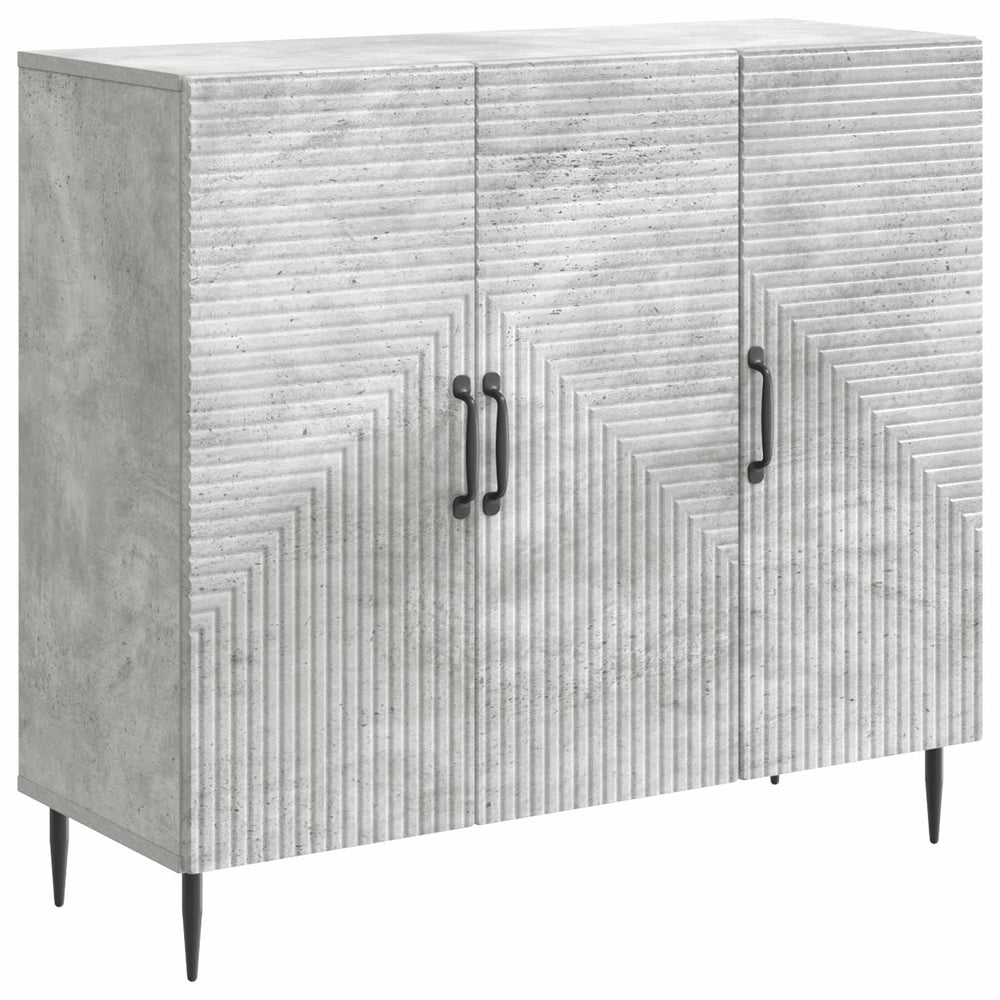 vidaXL Sideboard Concrete Gray 89 x 34.5 x 80 cm Engineered Wood