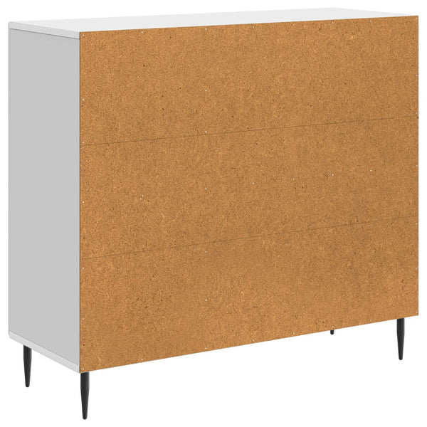 Sideboard Hochglanz Weiß 89x34,5x80cm