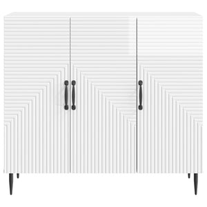 Sideboard Hochglanz Weiß 89x34,5x80cm