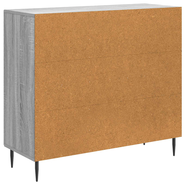 vidaXL Buffet Gris Sonoma 89 x 34,5 x 80 cm Bois d'ingénierie