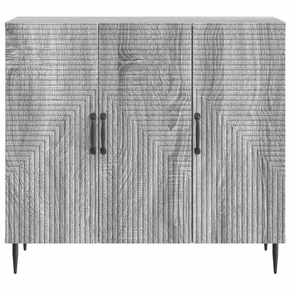 vidaXL Buffet Gris Sonoma 89 x 34,5 x 80 cm Bois d'ingénierie