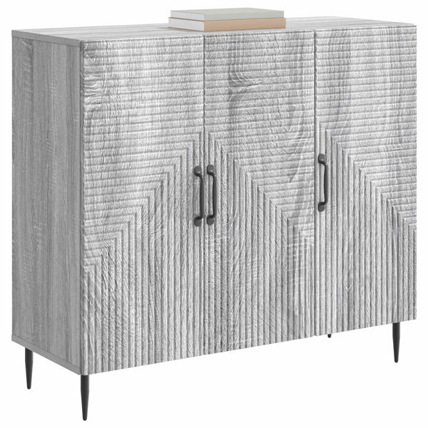 vidaXL Buffet Gris Sonoma 89 x 34,5 x 80 cm Bois d'ingénierie