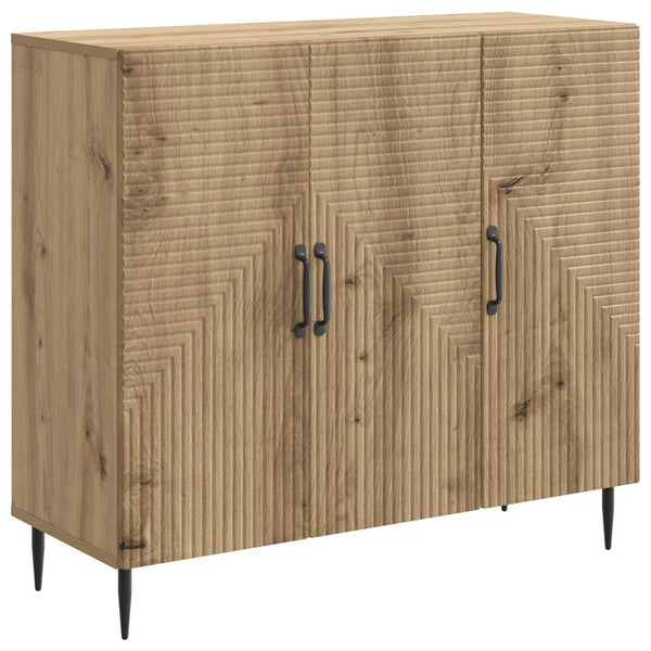 vidaXL Buffet chêne artisanal 89 x 34,5 x 80 cm bois d'ingénierie