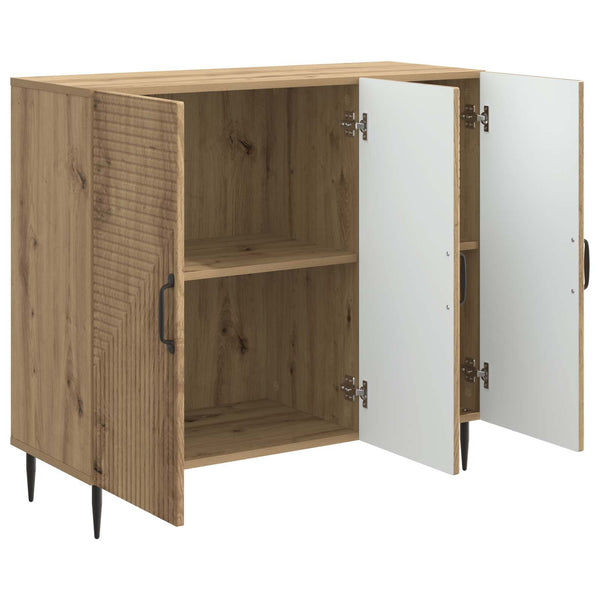 vidaXL Buffet chêne artisanal 89 x 34,5 x 80 cm bois d'ingénierie